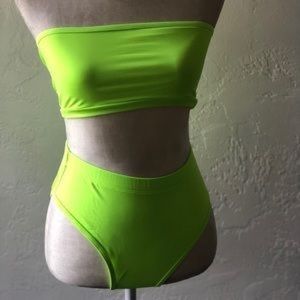 Icon swim neon green swimsuit